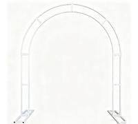 Arco da Giardino in Metallo, Traliccio Robusto e Resistente, Adatto for Archi da Giardino e pergolati for Piante rampicanti(White,2 * 1m(6.6 * 3.3ft))