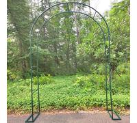Arco da giardino in metallo verde resistente per piante rampicanti, facile da montare, decorazione per matrimoni all'aperto, diverse dimensioni (da 1,2 x 2,2 m a 3,5 x 2,2 m) - perfetto per cortili