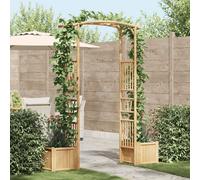 vidaXL Arco da giardino naturale 177 x 40 x 205 cm in bambù, mobili di alta qualità, sedie ergonomiche moderne, durevoli per ufficio, eleganti, funzionali, ideali per la casa, con funzioni regolabili