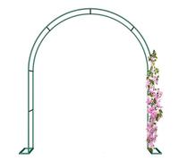 Arco da giardino per matrimoni per piante rampicanti, traliccio per rose e verdure, decorativo per feste nuziali, disponibile in verde/bianco/nero (altezza 2,30 m x larghezza 2 m)