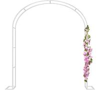 Arco da giardino per matrimonio, traliccio per piante rampicanti, per rose, viti e ortaggi, struttura in metallo, colore verde/bianco/nero, dimensioni 120/240/300 cm (altezza 2,30 m x larghezza 2 m)
