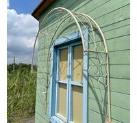 Arco da giardino per piante rampicanti - Arco da giardino vintage in ferro rustico, per balconi, finestre e porte, migliora la decorazione del tuo giardino