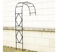 Arco da giardino per piante rampicanti, arco per rose in metallo zincato, decorazione per esterni resistente alle intemperie, perfetto per pergole e abbellimenti da giardino