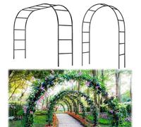 Arco da giardino per piante rampicanti, decorazione per matrimoni all'aperto, robusto pergolato di rose per vialetto, versatile arco d'ingresso per gazebo, perfetto per celebrazioni ed eventi (colore