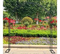Arco da giardino per piante rampicanti, in metallo, 180 x 220 x 40 cm, ideale per cetrioli, viti, verdure, design in alluminio resistente per una splendida decorazione da giardino