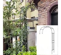 Arco da giardino per piante rampicanti, in metallo nero, per matrimonio, 280 x 240 cm, ideale per eventi all'aperto, decorazioni e perfetto per matrimoni