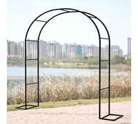Arco da giardino per piante rampicanti, per matrimonio, resistente alle intemperie, bianco, 120350 cm di larghezza 2,2 m di altezza, supporto decorativo per roseto da esterno
