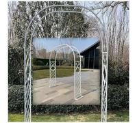 Arco da giardino per piante rampicanti, pergola in metallo robusto con facile montaggio, perfetto per cerimonie all'aperto e addio al nubilato