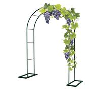 Arco da giardino per piante rampicanti, telaio in acciaio resistente, supporto per rose e verdure, decorazione per esterni, struttura in metallo resistente per giardini e cortili