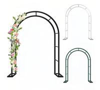 Arco da giardino per piante rampicanti, traliccio da esterno per rose, decorazioni per matrimoni e decorazioni per eventi, elegante elemento da giardino per un maggiore fascino