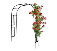 Arco da giardino per piante rampicanti, traliccio rivestito in PE per rose e clematidi, supporto per piante da esterno, perfetto per la decorazione del giardino e il supporto delle piante