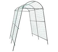 Arco da giardino per piante rampicanti, tunnel da giardino, traliccio in acciaio, decorazione e decorazione da giardino, supporto per piante rampicanti, verdure, 115 x 183 x 230 cm, nero