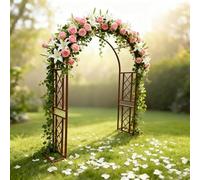 Arco Da Giardino Per Rose 140-340cm Arco Per Rampicanti Metallo Arco Sostegno Supporto Per Piante Rampicanti In Ferro Graticcio Garden Pergola Per Feste Decorazioni Nozze(Copper,W260xH230xT40cm)