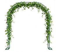 Arco Da Giardino Per Rose Piante Rampicanti, 220/230cm Garden Pergola Traliccio Metallo Per Decorazioni Nozze Esterni E Interni, Orto, Prato(Green,1.40m*2.30m*40cm)