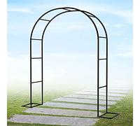 Arco da giardino per rose rampicanti, in metallo, per matrimoni, disponibile in larghezze da 1,2 m a 3,5 m, struttura in acciaio di colore verde, larghezza 3,5 m x altezza 2,2 m