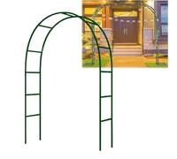 Arco da giardino, pergolato nuziale, grande pergola in metallo, verde per piante rampicanti o prato, arco decorativo per esterni, dimensioni 180 x 22 cm, perfetto per la decorazione del giardino.