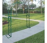 Arco da giardino pergolato traliccio per piante rampicanti, pergolato da giardino in metallo per ortaggi e fiori, decorazione cerimonia nuziale, finitura bronzo
