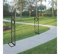Arco da giardino pergolato traliccio per piante rampicanti, pergolato da giardino in metallo per ortaggi e fiori, decorazione cerimonia nuziale, finitura bronzo