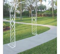 Arco da giardino pergolato traliccio per piante rampicanti, pergolato da giardino in metallo per ortaggi e fiori, decorazione cerimonia nuziale, finitura bronzo