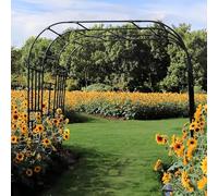 Arco da giardino resistente for piante rampicanti, supporto esterno robusto for rose e verdure, decorazione ad arco alta 2,3 m con base for decorazioni da giardino esterne.(2.4 * 2.4m)