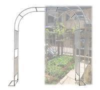 Arco da giardino resistente in acciaio inox da 240 cm, traliccio per esterni e interni, per piante rampicanti, rose e rampicanti, robusto pergolato con base da 19 mm per un arredamento elegante