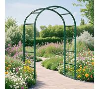 Arco da giardino rustico in metallo antiruggine per piante rampicanti all'aperto decorazione cerimonia disponibile da 80 cm a 350 cm (larghezza x altezza)