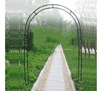 Arco da giardino rustico per piante rampicanti, robusto supporto in ferro battuto, colore verde, dimensioni 140 x 240 cm e 185 x 240 cm, perfetto per decorazioni esterne e progettazione del paesaggio.