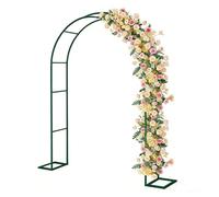 Arco Da Giardino Supporto Per Piante Rampicanti, Sostegno Pergolato In Metallo Per Rose, Fiori, Orto, Decorazione Da Esterno(Green,1.80m*2.20m*25cm)