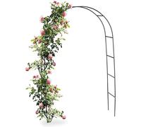 Arco da Giardino Supporto per Rose Piante Rampicanti in Metallo Altezza 240cm