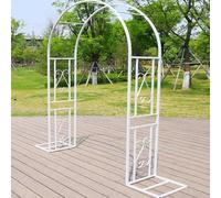 Arco da giardino - Telaio in metallo largo da 140 cm a 340 cm, forte supporto resistente alle intemperie per piante rampicanti, decorazione per interni ed esterni, arco nuziale