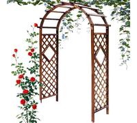 Arco da giardino, traliccio in legno resistente, per rose e piante rampicanti, decorazione ad arco per esterni, 150 cm