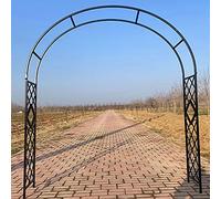 Arco da giardino Traliccio in metallo Arco da sposa per piante rampicanti Arco di rose per matrimoni Supporto per traliccio in acciaio per viti Espositore esterno Decorazione da giardino in metallo