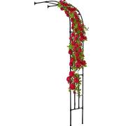Arco da giardino traliccio pergolato per piante rampicanti, rose, robusti archi in metallo per cerimonie 60 x 240 cm/120 x 240 cm/180 x 240 cm/200 x 240 cm/300 x 240 cm (verde, 24 x 95 "H)