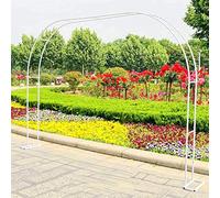 Arco da matrimonio in metallo for pergolato da giardino for piante rampicanti, rose e viti, decorazioni eleganti for la festa nuziale(1.8mx2.2m)