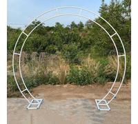 Arco da matrimonio rotondo resistente, elegante cancello lunare per decorazioni nuziali e feste in giardino, ideale per feste all'aperto, design durevole per un uso duraturo
