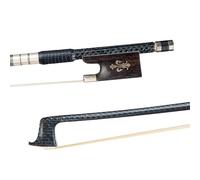 Arco da violino professionale 4/4 Arco Per Violino In Fibra Di Carbonio Rana In Ebano Fleur-De-Lys Intarsio Orchestra Arco Per Violino 4/4 Arco Per Violino In Carbonio Accessori