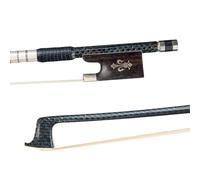 Arco da violino professionale 4/4 Violino Arco Da Violino In Fibra Di Carbonio Rana In Ebano Fleur-De-Lys Intarsio Orchestra Arco Da Violino 4/4 Accessori Per Arco Da Violino In Carbonio