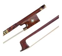 Arco da violino professionale Arco Da Violino In Legno Brasiliano 4/4 Barra Tonda Con Serpentino Intarsio In Legno Di Occhio Di Rana Manico In Pelle Crine Di Cavallo Bianco