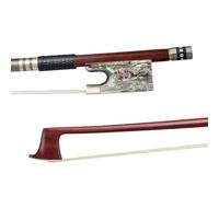 Arco da violino professionale Arco Per Violino 4/4 In Legno Brasiliano Con Custodia Colorata Impugnatura In Pelle Con Poggiaarco In Crine Di Cavallo Bianco Puro Buon Equilibrio