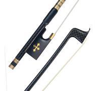 Arco da violino professionale Bastone Rotondo In Fibra Di Carbonio Con Maglia Per Arco Da Violino 4/4 In Fibra Di Carbonio Con Radice Di Arco In Ebano Buon Equilibrio