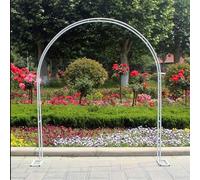 Arco decorativo da giardino per piante rampicanti, robusto traliccio in metallo per glicine e rose, pergola da esterno per un paesaggio elegante, decorazione da giardino durevole.