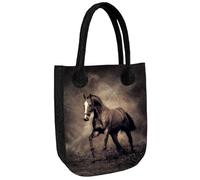 Arco Design Bertoni Borsa shopper da donna in feltro, elegante e moderna borsa in feltro con chiusura lampo City Bag XL borsa a mano università scuola lavoro o tempo libero antracite, Carino