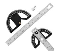 Arco di collisione angolo universale con tracciamento della linea, strumento di misurazione professionale, angolo combinato ad arco di laurea con linea multiangolare per evidenziare e disegnare con