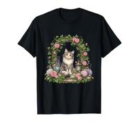 Arco di edera da Giardino con Gatto Soriano Stravagante Maglietta