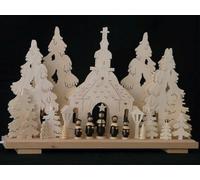 Arco Di Luce Elettrico Con Canto E Chiesa BxH=50x32cm NUOVO