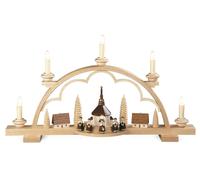 Arco Di Luce Piccolo Villaggio Kurrende Naturale Illuminato Elettricamente