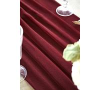 Arco di nozze Drappo 29quot; Largo 6,5 iarde tessuto chiffon drappeggio tenda drappeggio cerimonia ricevimento-1 pannello bordeaux,6,5 iarde