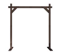 Arco di nozze in legno, pergolato quadrato per interni ed esterni, decorazione rustica boho supporto per giardino, spiaggia, foresta proposta di nozze