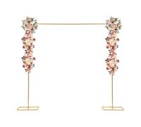 Arco di Nozze Metallo Arco Quadrato Backdrop Stand 2x2.1m Oro per Matrimonio Sfondo Decorativo