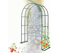 Arco di rose in metallo arco da giardino per piante rampicanti 19 mm forte pergola tubolare 80-350 cm di larghezza arco decorativo per matrimonio (colore: bianco, dimensioni: 280 x 250 cm